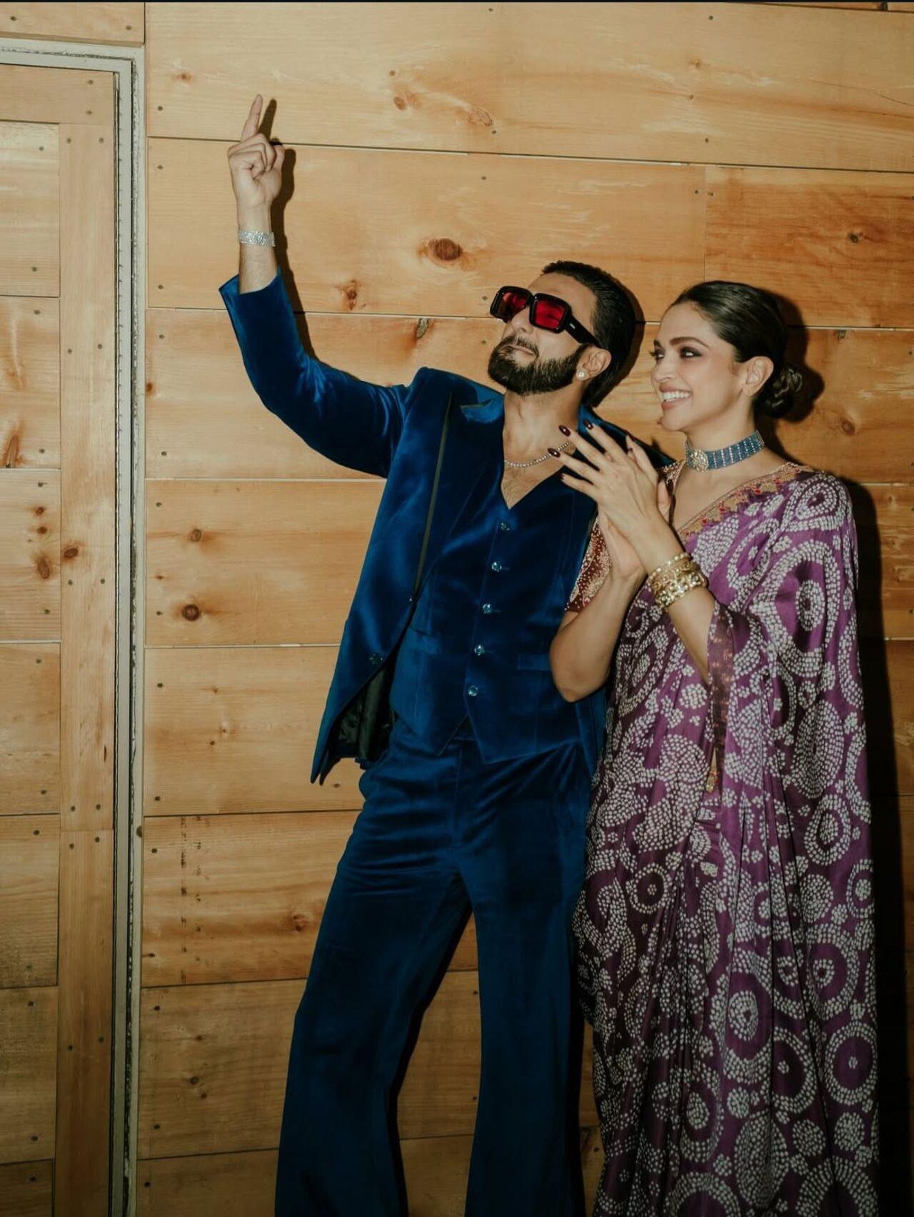 Ranveer and Deepika beautifully complement each other. His bold, fashion-forward flair paired with her refined, classic grace looks perfectly in sync.